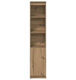 VidaXL Hoge kast 37,5x35x180 cm bewerkt hout artisanaal eikenkleur