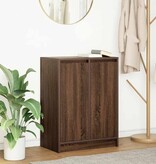 VidaXL Dressoir 57x34x76 cm bewerkt hout bruin eikenkleurig