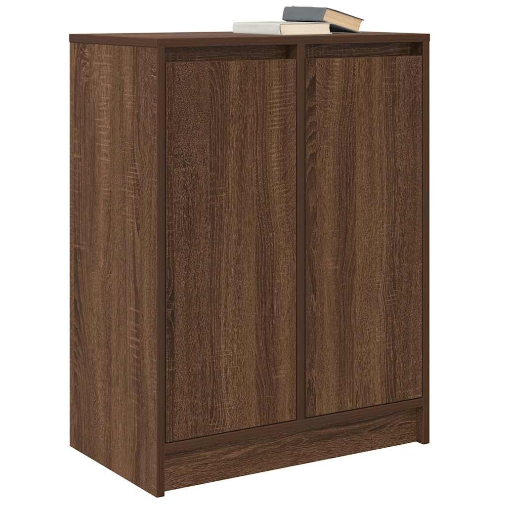 VidaXL Dressoir 57x34x76 cm bewerkt hout bruin eikenkleurig
