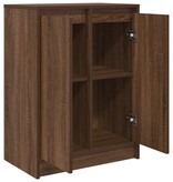 VidaXL Dressoir 57x34x76 cm bewerkt hout bruin eikenkleurig