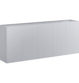 VidaXL Plantenbak 200x40x80 cm gegalvaniseerd staal