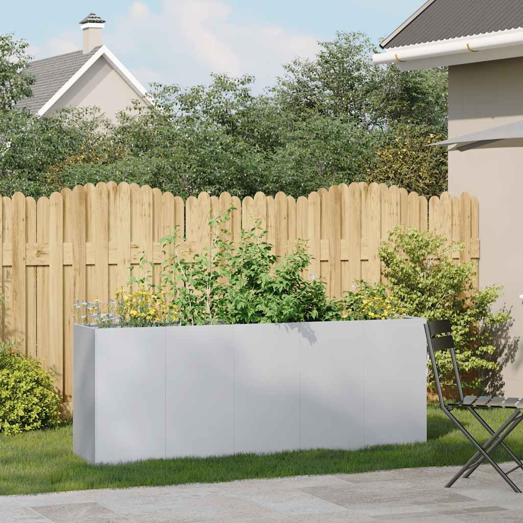VidaXL Plantenbak 200x40x80 cm gegalvaniseerd staal