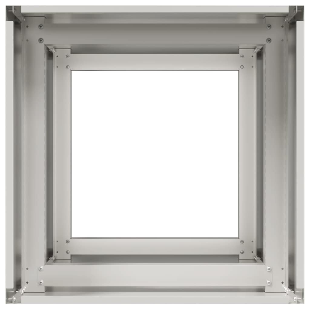 VidaXL Plantenbak 40x40x80 cm roestvrij staal