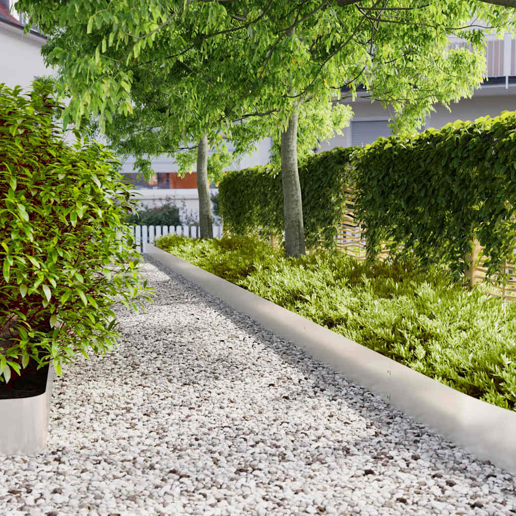 VidaXL Gazonranden 30 st 20x103 cm roestvrij staal