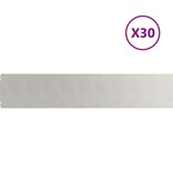 VidaXL Gazonranden 30 st 20x103 cm roestvrij staal