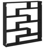 VidaXL Wandschap kubus 7 vakken bewerkt hout zwart