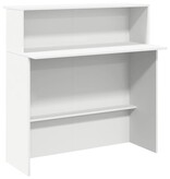 VidaXL Receptiebalie 100x50x103,5 cm bewerkt hout wit