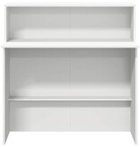 VidaXL Receptiebalie 100x50x103,5 cm bewerkt hout wit