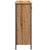 VidaXL Dressoir 70x30x80 cm bewerkt hout artisanaal eikenkleur