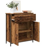 VidaXL Dressoir 70x30x80 cm bewerkt hout oud houtkleurig
