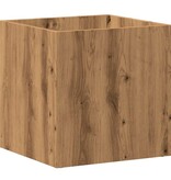 VidaXL Plantenbak 40x40x40 cm bewerkt hout artisanaal eikenkleur