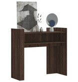 VidaXL Wandtafel 100x35x90 cm bewerkt hout bruin eikenkleurig