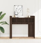 VidaXL Wandtafel 100x35x90 cm bewerkt hout bruin eikenkleurig