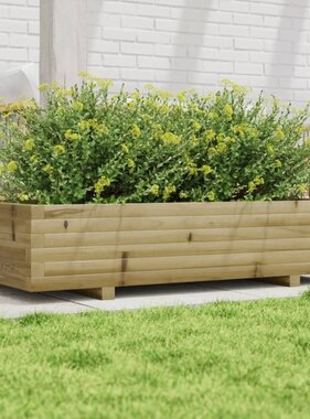 VidaXL Plantenbak 110x60x26,5 cm geïmpregneerd grenenhout