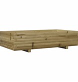 VidaXL Plantenbak 110x60x26,5 cm geïmpregneerd grenenhout