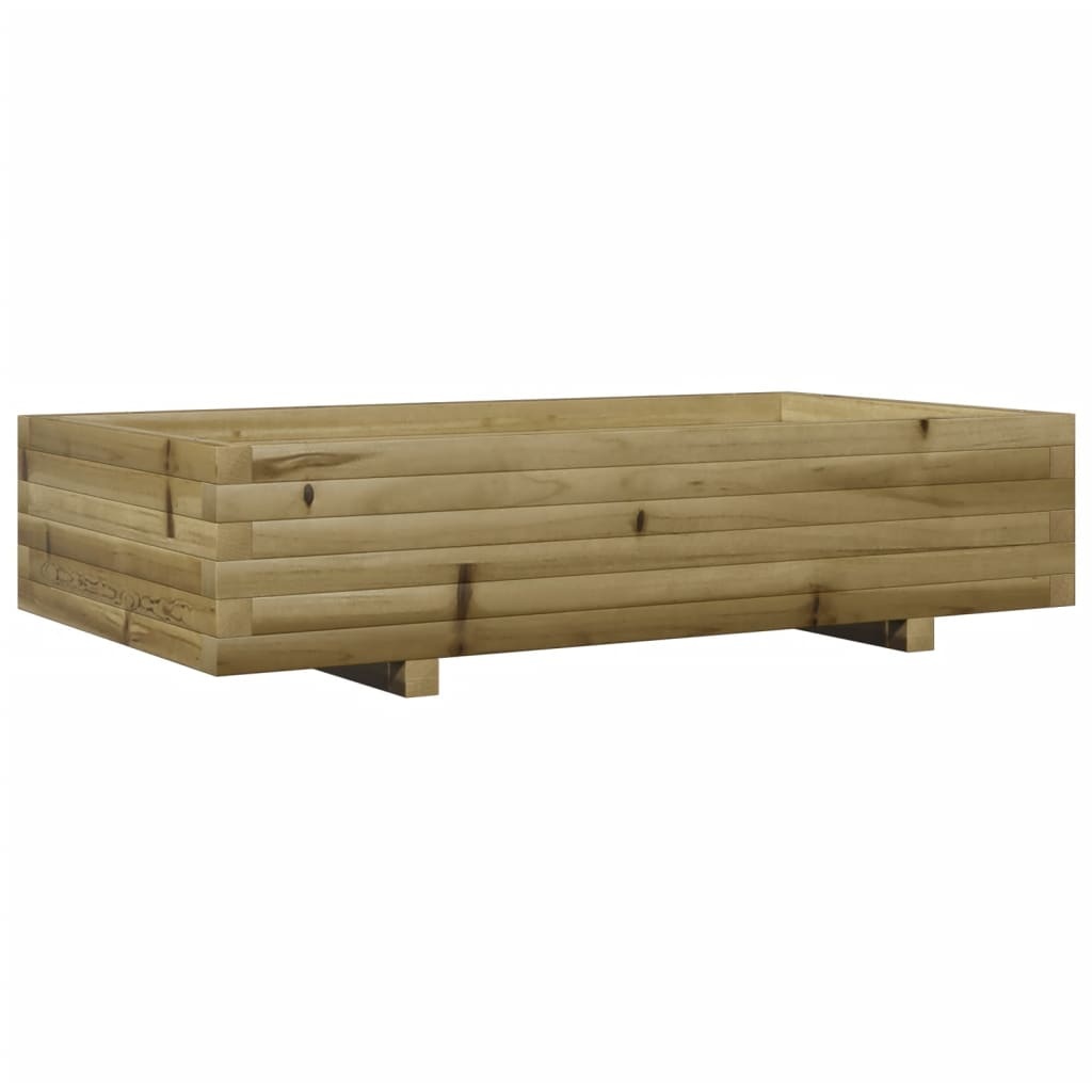 VidaXL Plantenbak 110x60x26,5 cm geïmpregneerd grenenhout