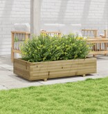 VidaXL Plantenbak 110x60x26,5 cm geïmpregneerd grenenhout