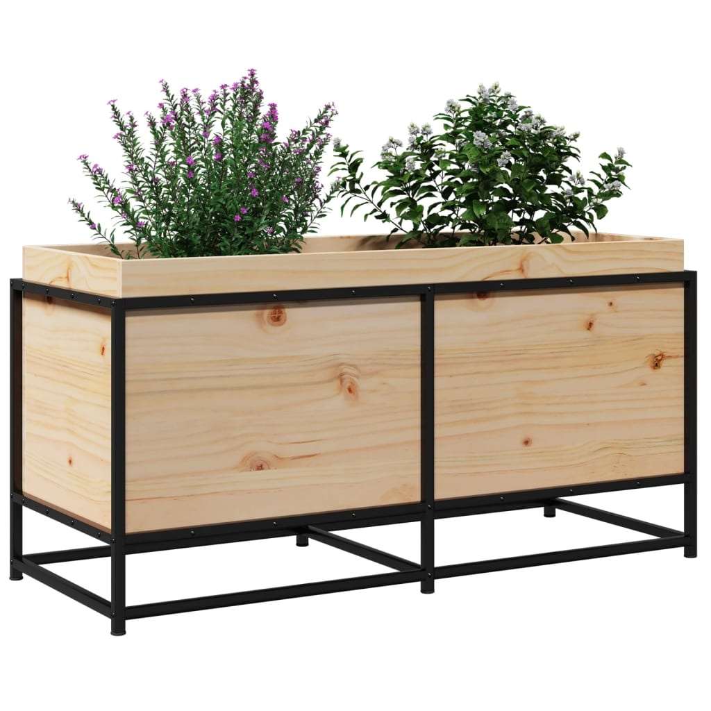 VidaXL Plantenbak 100x40x50 cm massief grenenhout