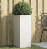VidaXL Plantenbak 32x29x75 cm staal wit