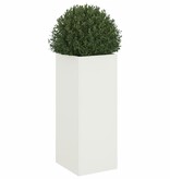 VidaXL Plantenbak 32x29x75 cm staal wit