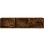 VidaXL Wandkast 75x18x16,5 cm bewerkt hout gerookt eikenkleurig
