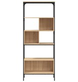 VidaXL Boekenkast 5-laags 76x33x188,5 cm bewerkt hout sonoma eiken