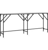 VidaXL Wandtafel 180x29x75 cm bewerkt hout grijs sonoma eikenkleurig