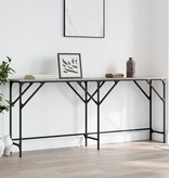 VidaXL Wandtafel 180x29x75 cm bewerkt hout grijs sonoma eikenkleurig