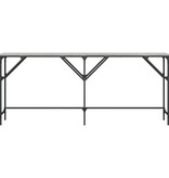 VidaXL Wandtafel 180x29x75 cm bewerkt hout grijs sonoma eikenkleurig