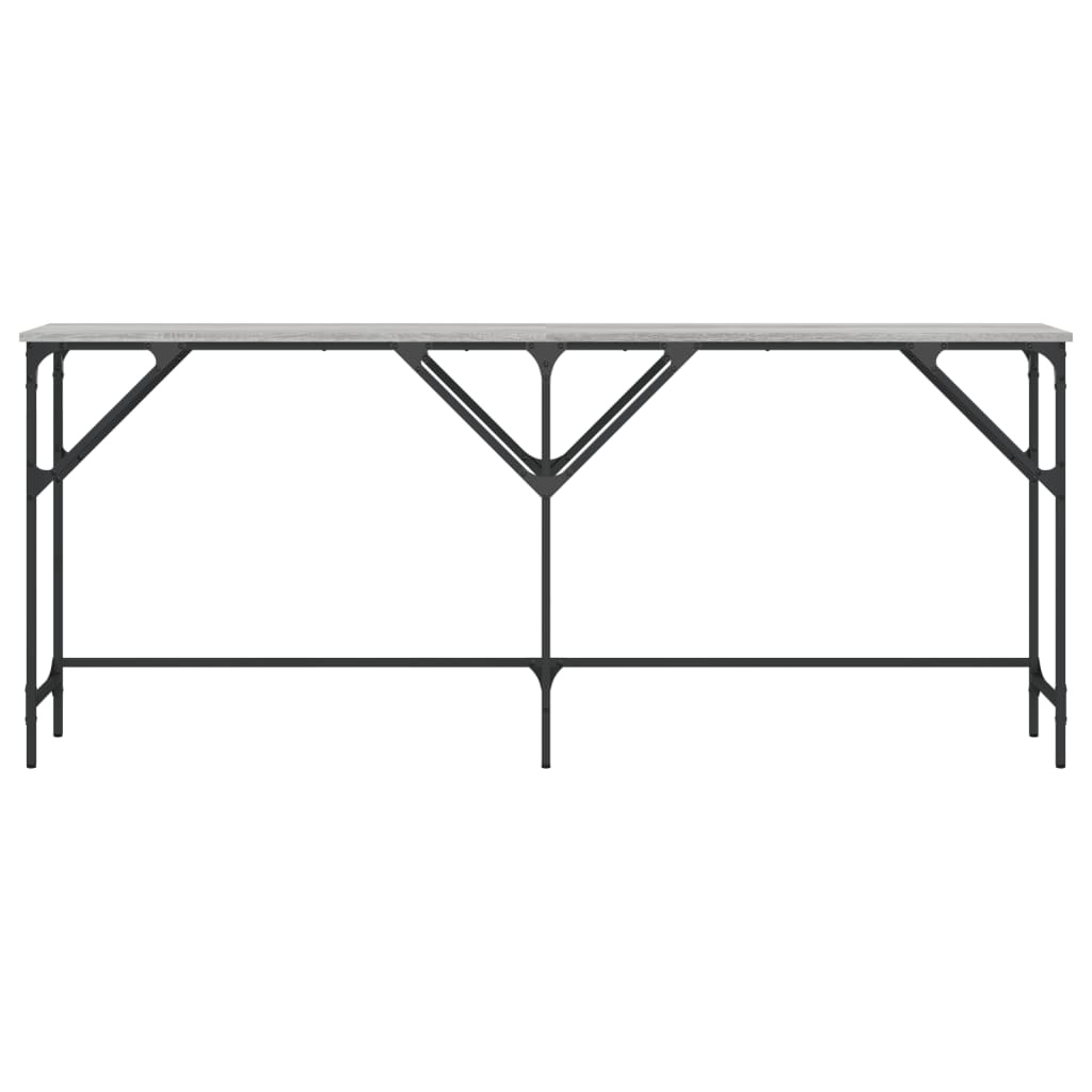 VidaXL Wandtafel 180x29x75 cm bewerkt hout grijs sonoma eikenkleurig