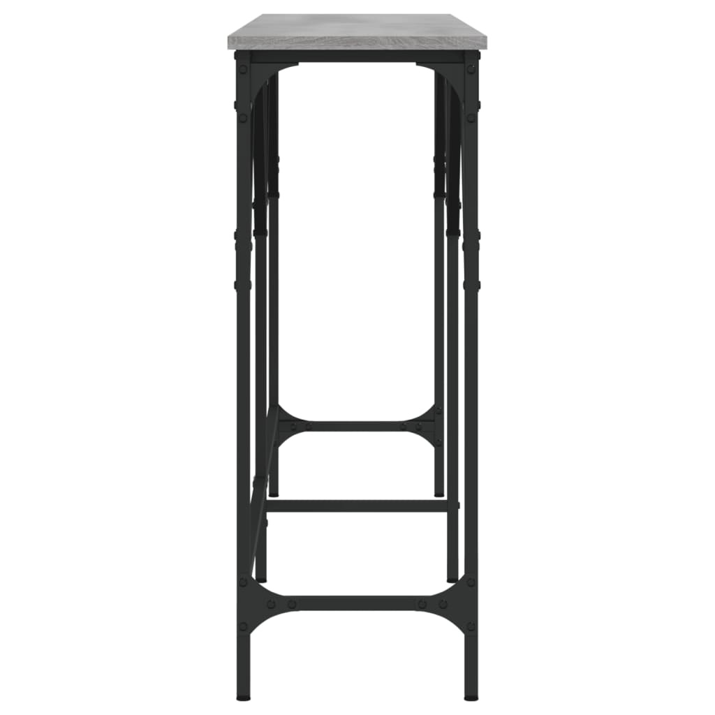 VidaXL Wandtafel 180x29x75 cm bewerkt hout grijs sonoma eikenkleurig