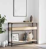 VidaXL Wandtafel met schap 100x29x75 cm bewerkt hout sonoma eikenkleur