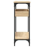 VidaXL Wandtafel met schap 100x29x75 cm bewerkt hout sonoma eikenkleur