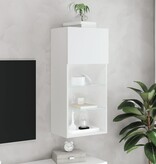 VidaXL Tv-meubel met LED-verlichting 40,5x30x90 cm wit