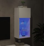 VidaXL Tv-meubel met LED-verlichting 40,5x30x90 cm wit