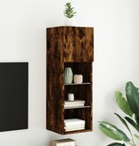 VidaXL Tv-meubel LED-verlichting 30,5x30x90 cm gerookt eikenkleurig