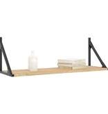 VidaXL Wandschappen 2 st 80x25x25,5 cm bewerkt hout sonoma eikenkleur