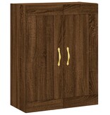 VidaXL Wandkast 69,5x34x90 cm bewerkt hout bruin eikenkleur