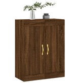 VidaXL Wandkast 69,5x34x90 cm bewerkt hout bruin eikenkleur