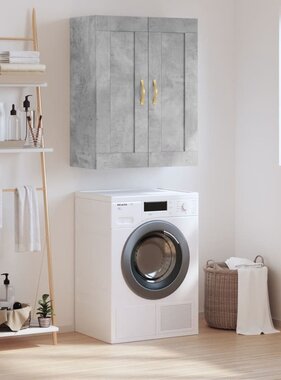 VidaXL Wandkast 69,5x34x90 cm bewerkt hout betongrijs