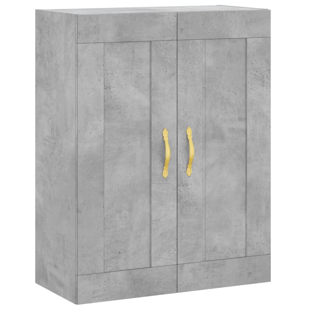 VidaXL Wandkast 69,5x34x90 cm bewerkt hout betongrijs