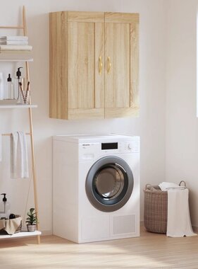 VidaXL Wandkast 69,5x34x90 cm bewerkt hout sonoma eikenkleurig