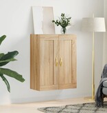VidaXL Wandkast 69,5x34x90 cm bewerkt hout sonoma eikenkleurig