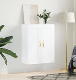 VidaXL Wandkast 69,5x34x90 cm bewerkt hout wit