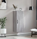 VidaXL Wandkast 34,5x34x90 cm bewerkt hout grijs sonoma eikenkleurig