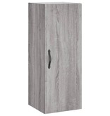 VidaXL Wandkast 34,5x34x90 cm bewerkt hout grijs sonoma eikenkleurig