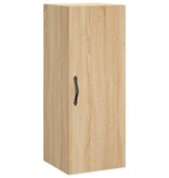 VidaXL Wandkast 34,5x34x90 cm bewerkt hout sonoma eikenkleurig