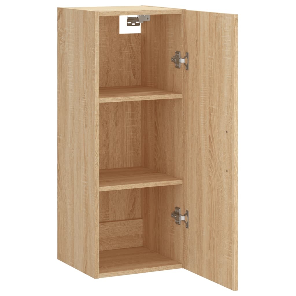 VidaXL Wandkast 34,5x34x90 cm bewerkt hout sonoma eikenkleurig