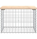 VidaXL Tuinbank schanskorfontwerp 63x44x42 cm massief grenenhout