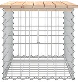 VidaXL Tuinbank schanskorfontwerp 63x44x42 cm massief grenenhout